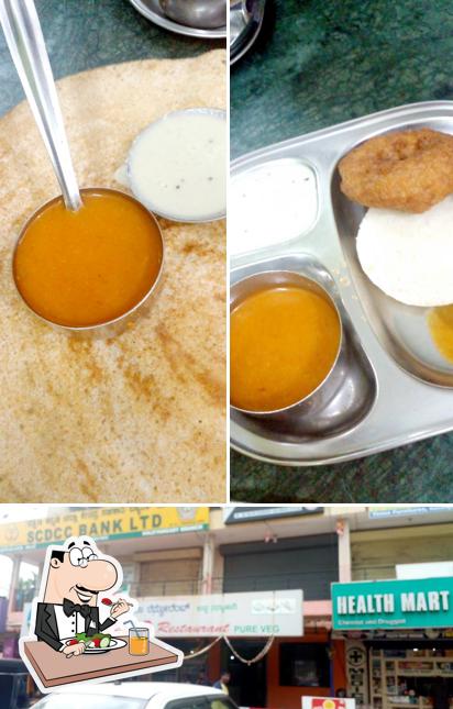 The photo of food and exterior at Saileela hotel