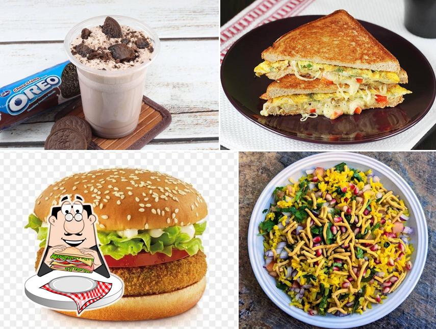 Club sandwich at Shake n bake