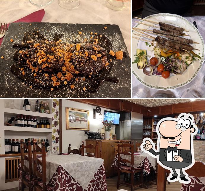 Vecchia Trattoria si caratterizza per la interni e bevanda