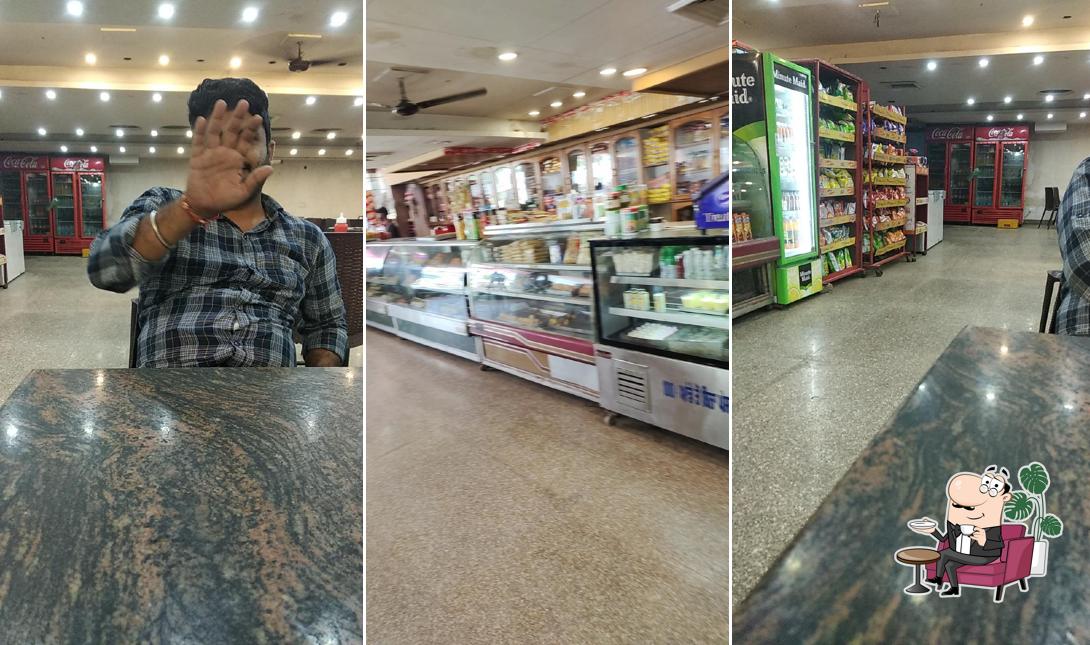 The interior of MAHESH SWEETS BAKERY RESTAURANT