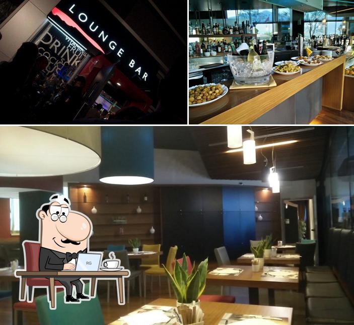 Gli interni di ristorante lounge-bar indoVino