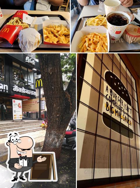 Enjoy the view at the outside area of McDonald's Vile Parle East