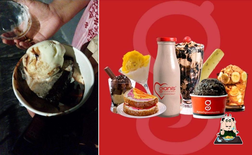 Food at Gianis - Ice cream, shakes & sundaes