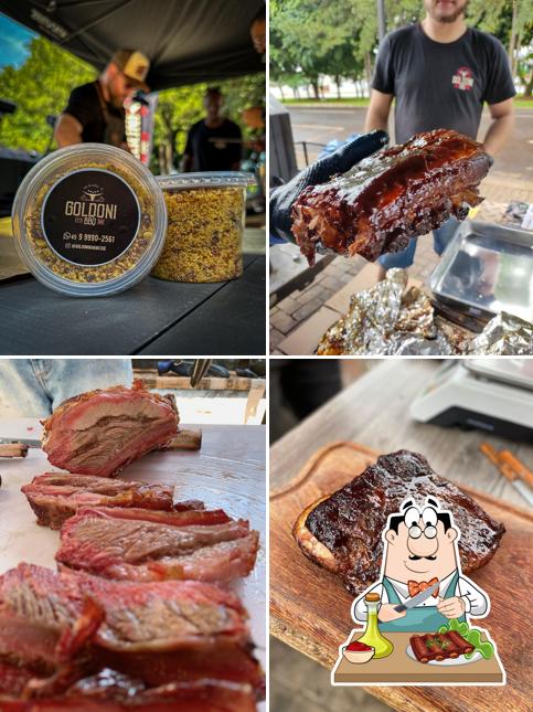 Costelas de porco em Smoke House Goldoni BBQ - Carne Assada e Defumada, Lanches e Porções