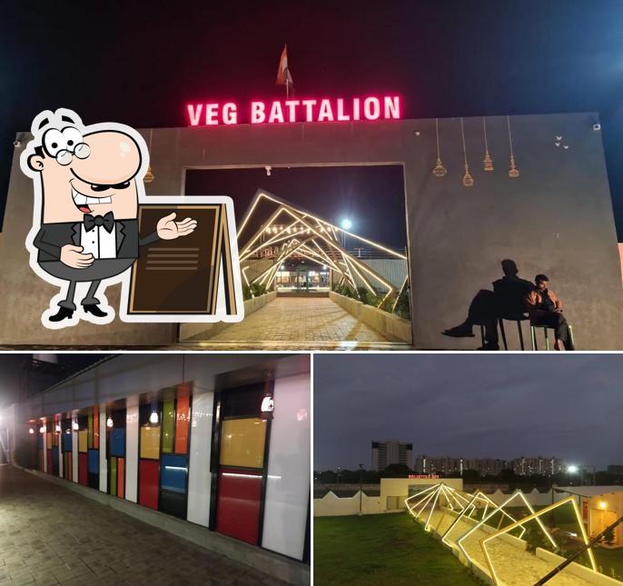 Enjoy the view at the outside area of Veg battalion Food Park