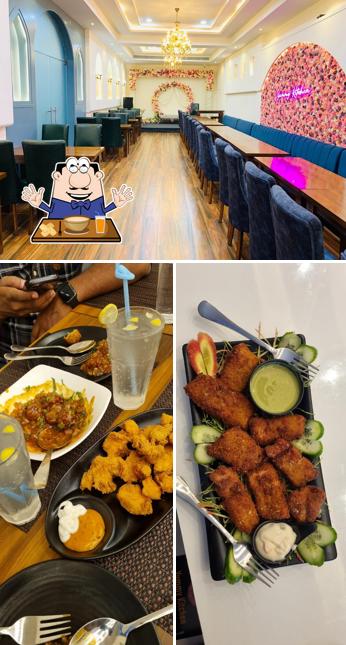 This is the image displaying food and interior at Yummy Kitchen