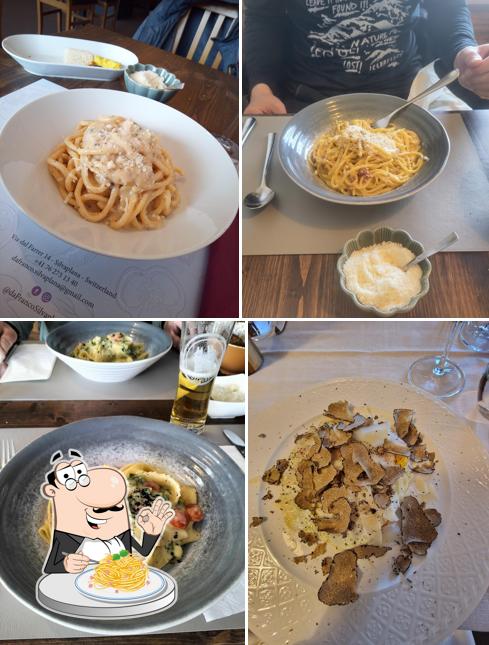 Spaghetti alla carbonara al Da Franco