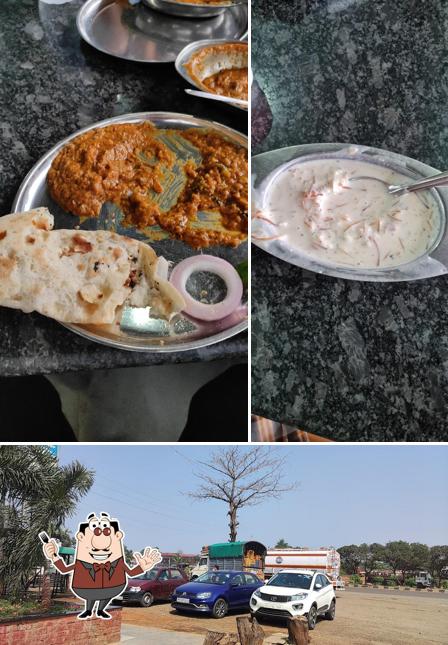 The picture of food and interior at Jeetu Dhaba