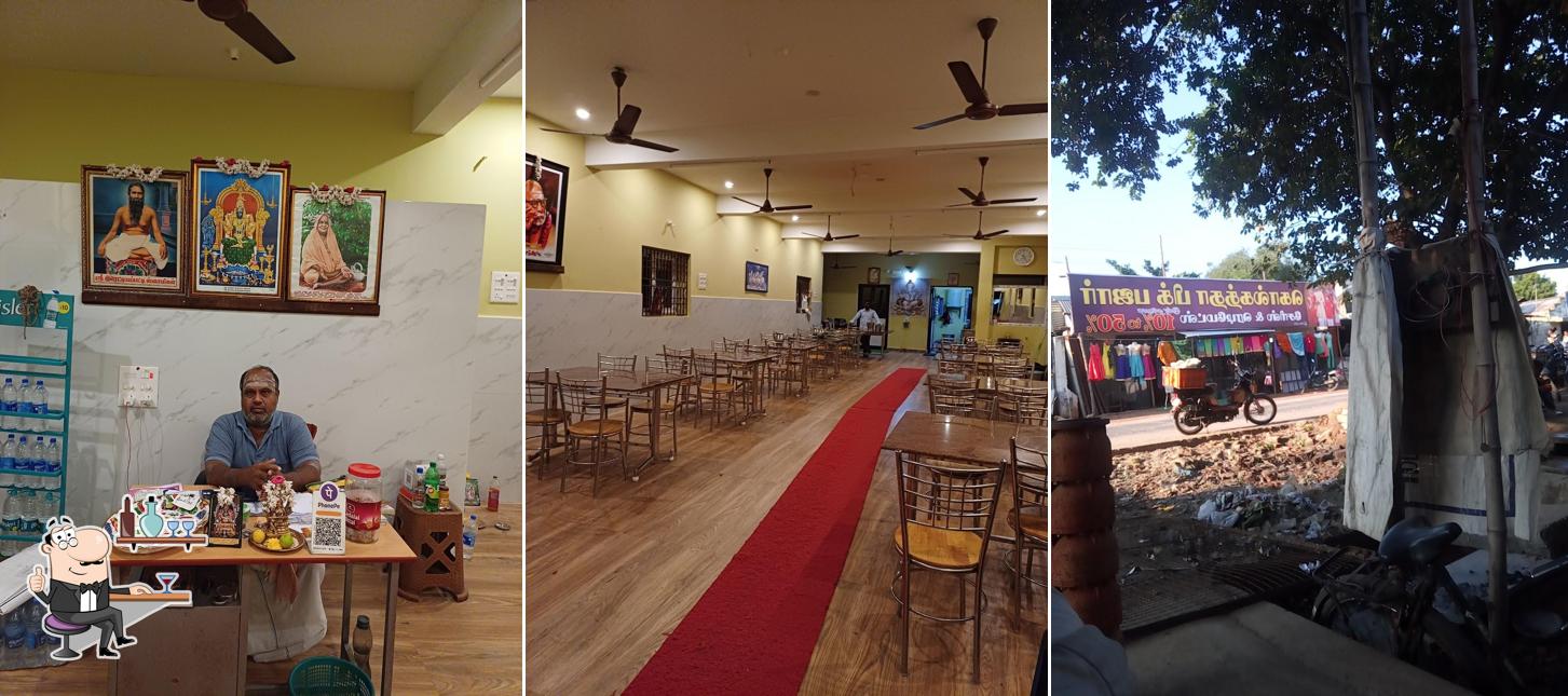 The interior of Hotel Eswara Iyer Hotel