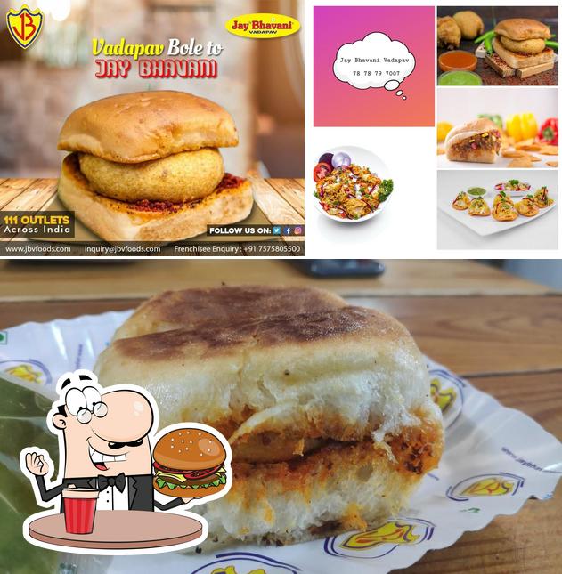 Try out a burger at Jay Bhavani Fast Food & Cafe