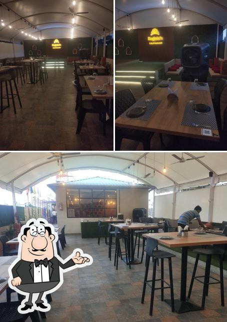 The interior of Rajnish Cafe and Restaurant