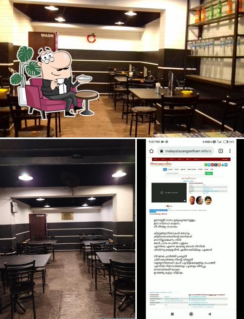 The interior of A 1 Biriyani Hut