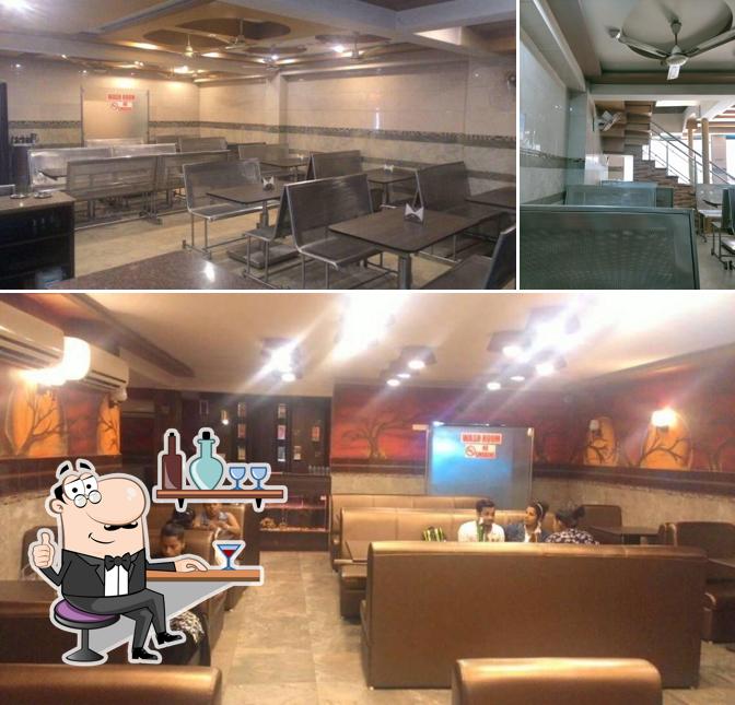 The interior of Hotel Roshani