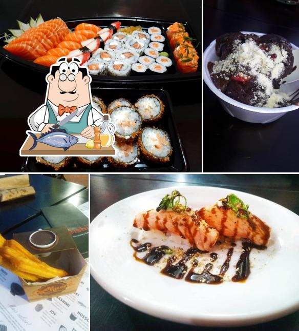 Salmão grelhado em Oishii Temakeria