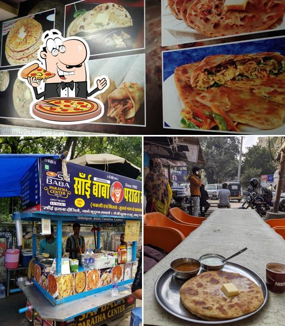 Pick pizza at sai baba paratha