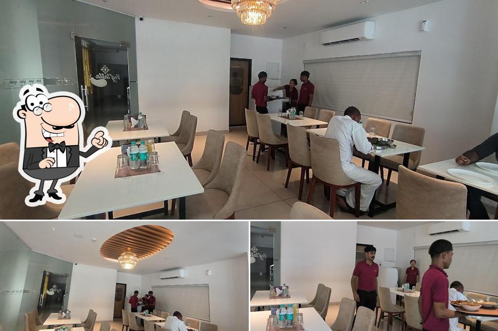 Take a seat at one of the tables at VegTasta