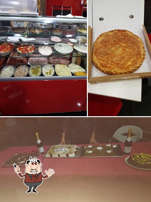 La cibo e interni del ristorante