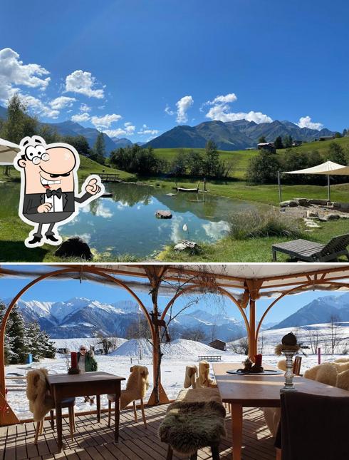 Dai un'occhiata agli interni di Restaurant Camping Davos Munts
