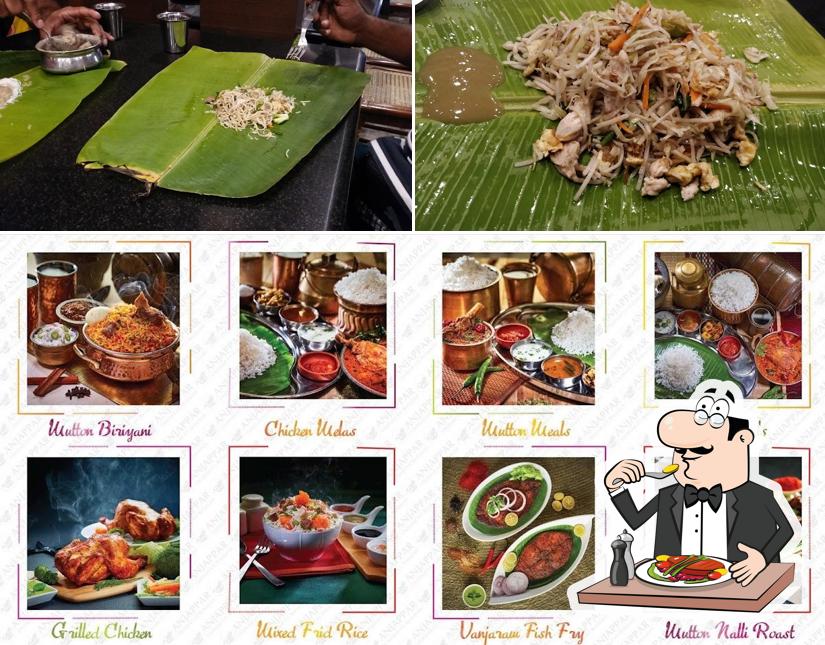 Meals at Anjappar Chettinad Restaurant Pondy bazar