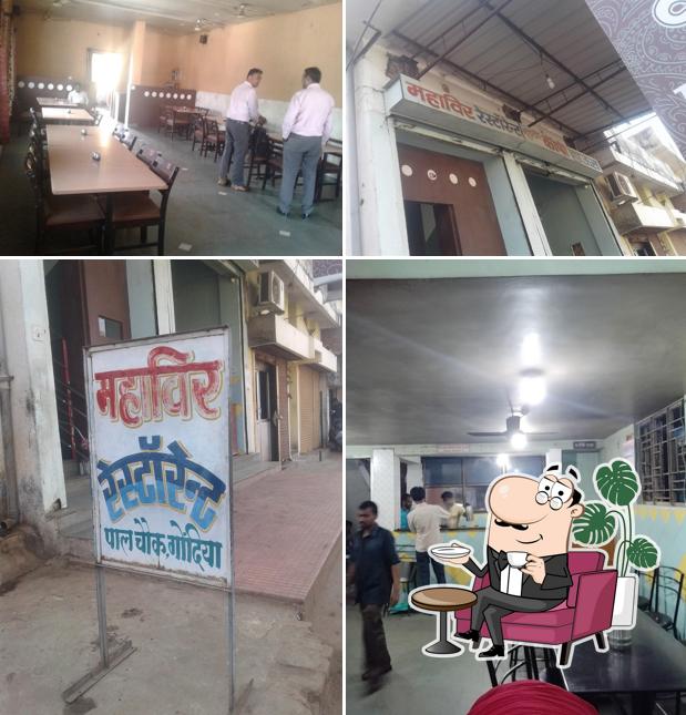 The interior of Mahaveer Restaurant, PalChowk, Gondia