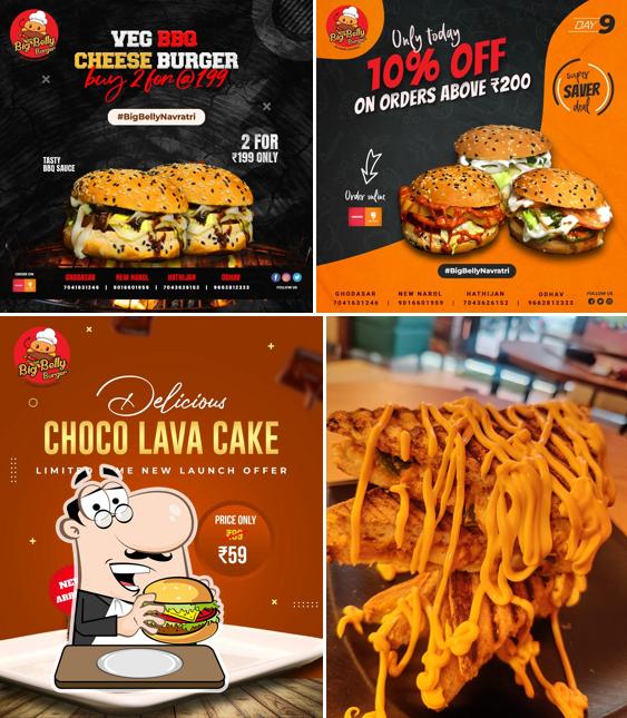 Hamburger at Baker's Villa Cafe