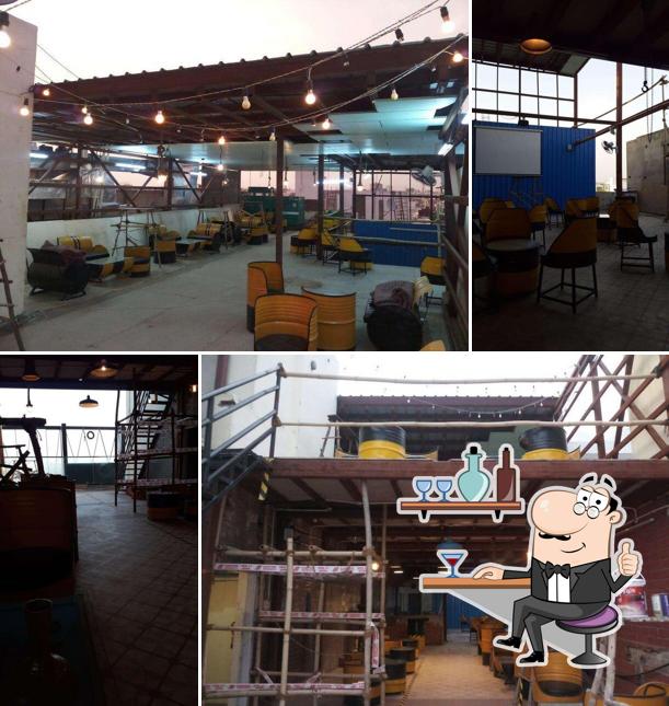The interior of Cafe WIP - Construction Site And Coffee House