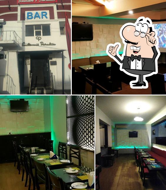 The interior of Gautam's Paradise Restaurant