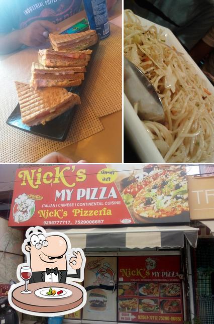 Food at Nick's my Pizza