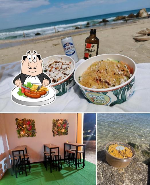 La cibo e interni del ristorante