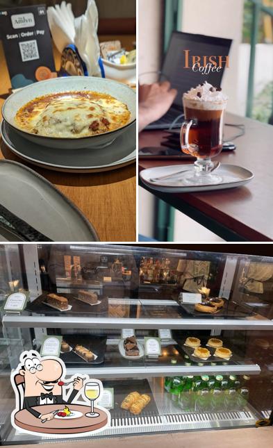 Check out the image depicting food and wedding at The Amlyn Cafe