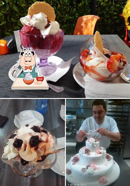 Cristallo pasticceria, gelateria, caffetteria serve un'ampia gamma di dolci