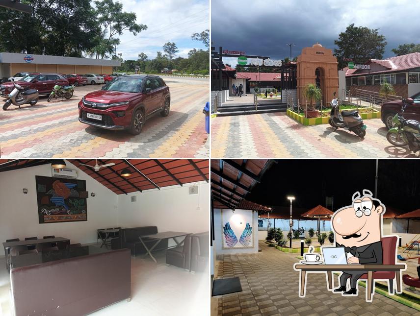 Masala Suruchi Vegetarian Restaurant is distinguished by interior and exterior