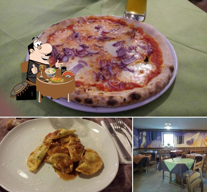 Osteria Pizzeria Rododendro si caratterizza per la cibo e interni