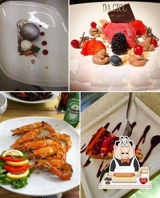 Da Cico sert une sélection de desserts