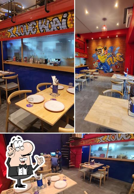 The interior of Kuai Kitchen, Pune