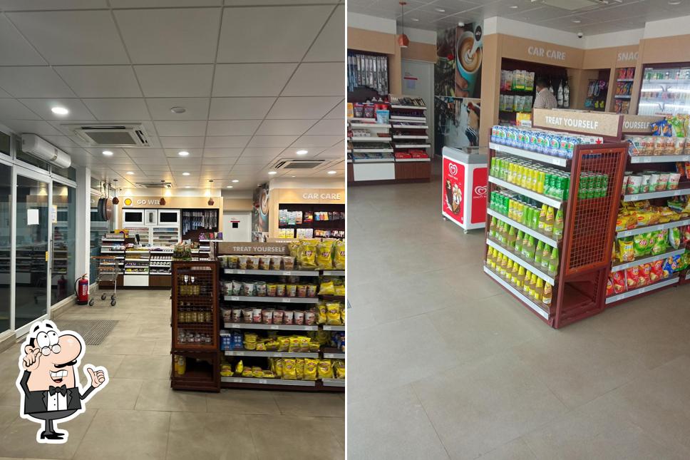 The interior of Shell Petrol Bunk