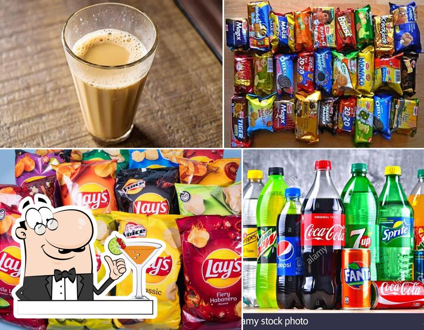 Among various things one can find drink and food at SAINI REFRESHMENTS