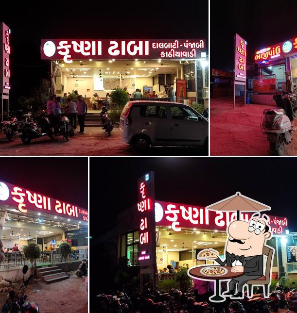 Check out how Krishna Dhaba looks outside