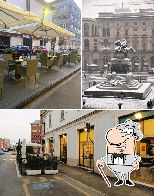 Goditi la vista dall'area esterna di Hotel Ristorante Pizzeria Cavallo Bianco