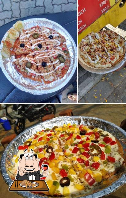 Pick different types of pizza