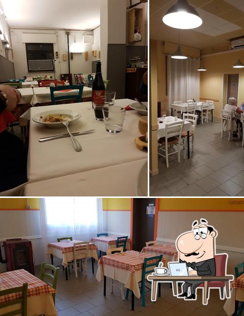 Gli interni di Trattoria Budrio