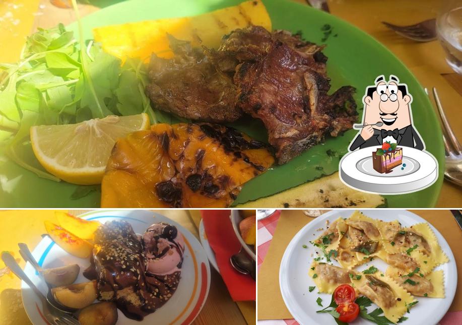 Torta al cioccolato al Trattoria la Colomba