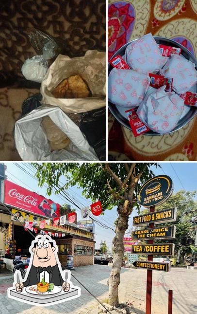This is the image showing food and exterior at Sangam Fast Food