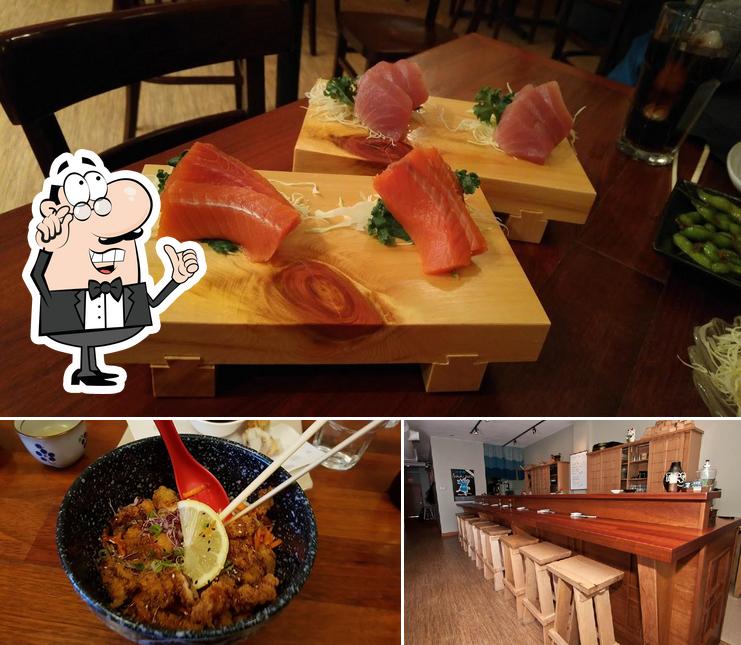 Parmi les diverses choses de la intérieur et la nourriture, une personne peut trouver sur Fubuki Sushi