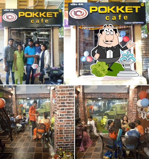 This is the photo displaying exterior and interior at Pokket Cafe Karjat