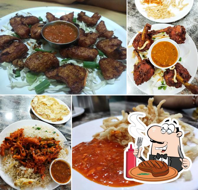 Order meat dishes at Prabhakar Restaurant