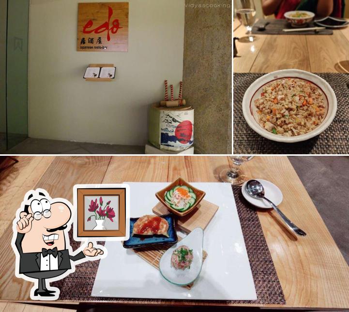 Take a seat at one of the tables at EDO