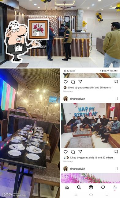 The interior of the local eatery