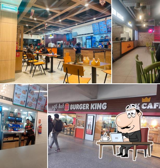 The interior of Burger King