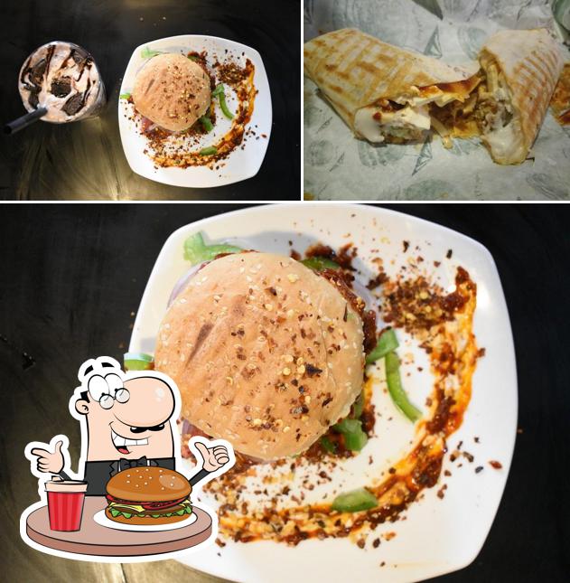Get a burger at Bean Brothers Cafe